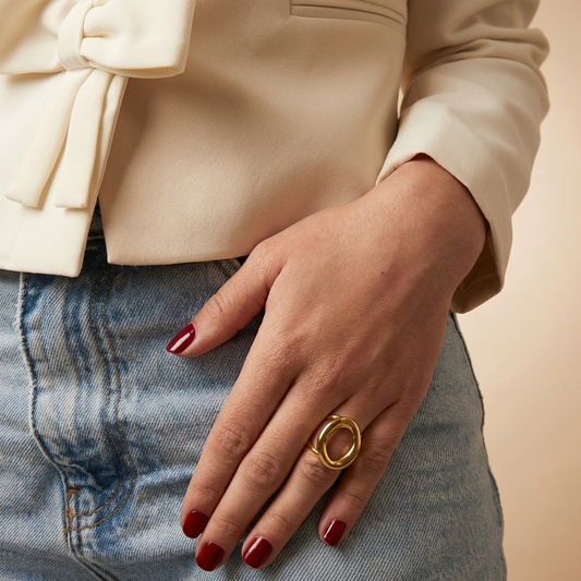 De Aura Ovalen Ring